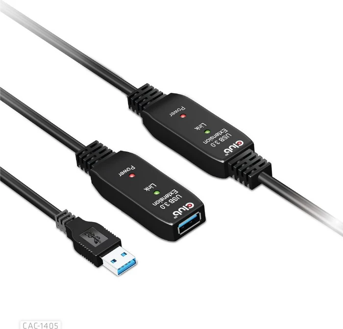 Club 3D USB 3.0 aktives Verlängerungskabel A/A, 10m