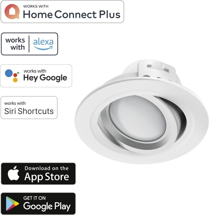 Hama WiFi LED 5W Deckenleuchte warmweiß-tageslichtweiß rund