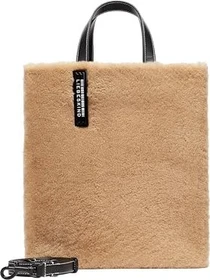Liebeskind Berlin Paper Bag Shearling M Handtasche dark clay