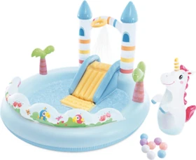 Intex Einhorn-Schloss Play Center Wasserrutsche