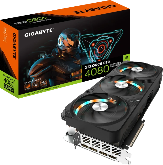 GIGABYTE GeForce RTX 4080 SUPER Gaming OC, 16GB GDDR6X, HDMI, 3x DP