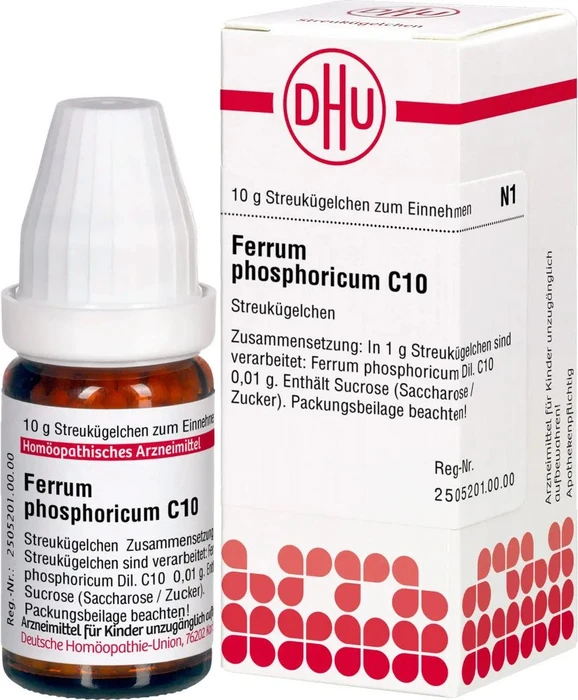 DHU Ferrum Phosphoricum C10 Globuli, 10g