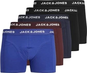 Jack & Jones Friday Trunks 5er Pack Boxer Briefs black/navy blazer/port royal/surf the web (Herren)