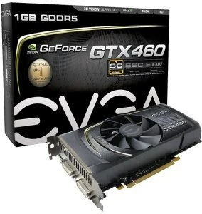 EVGA GeForce GTX 460 Superclocked v2, 1GB GDDR5, 2x DVI, Mini HDMI