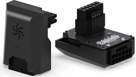 EZDIY-FAB 12VHPWR Winkeladapter 90°, Variante STD, Sense-Pins an der Unterseite, schwarz, 450W