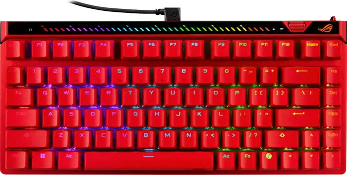 ASUS ROG Falchion Ace 75 HE, Lava Red, ROG HFX V2 Magnetic, USB, US