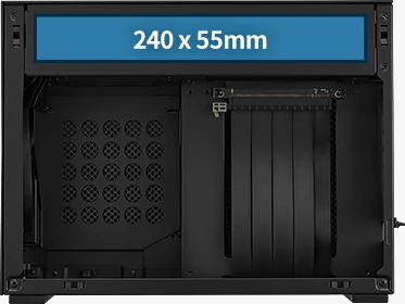 Lian Li DAN Cases A4-H2O, PCIe 4.0, silber, Mini-ITX