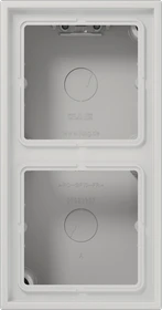 Jung Serie LS Aufputz-Kappe 2fach Duroplast, lichtgrau