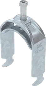 OBO Bettermann Bügelschelle 2056 H-Fuß, 1-fach, Metalldruckwanne, FT