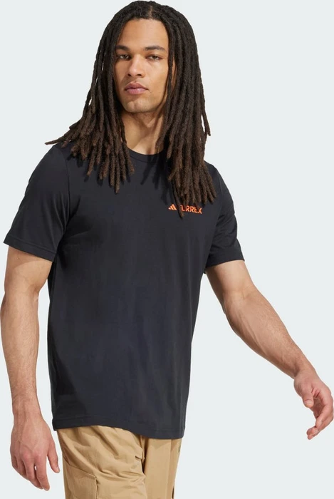 adidas Terrex Graphic T-Shirt kurzarm black/semi impact orange (Herren)