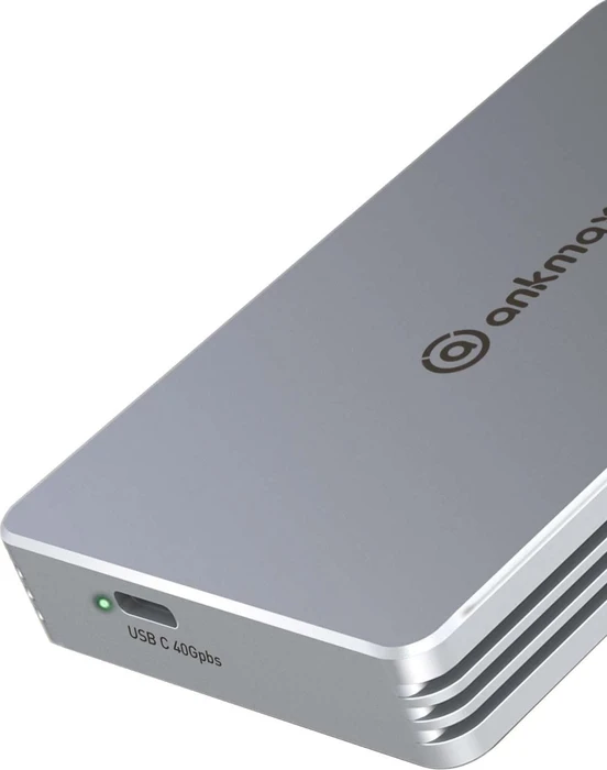 NVMe M.2 SSD Enclosure, silber, USB4