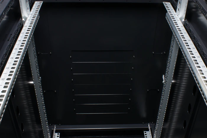 Rockstable 19" Serverschrank 22HE, Sicherheitsglastür, IP2X, schwarz, 800mm tief