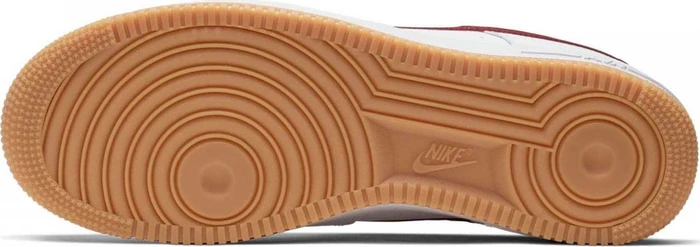 Nike Air Force 1 white/blue void/gum medium brown/team red (Herren)