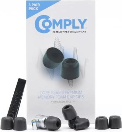 Comply T-400 Isolation L, 3 Paar schwarz