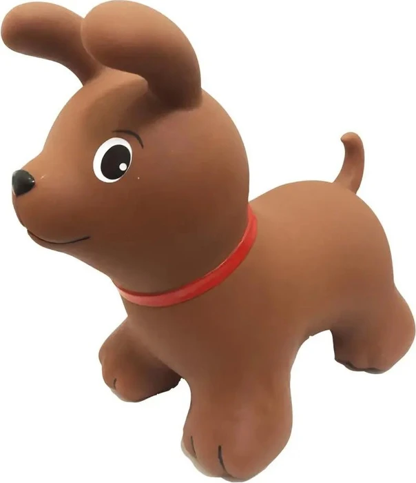 Gerardo's Hüpftier Hund braun mit Pumpe
