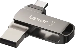 Lexar JumpDrive D400 128GB, USB-A + USB-C, USB 3.2 Gen 1×1