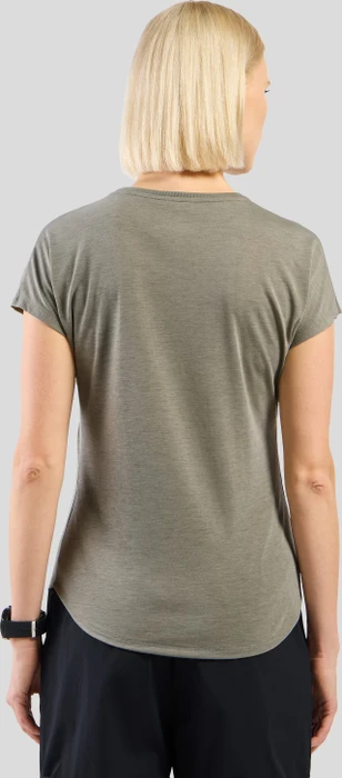 Odlo Essentials Natural Funktionsshirt kurzarm vetiver melange (Damen)