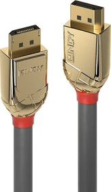 Lindy Gold Line DisplayPort 1.2 Kabel schwarz/gold, 20m