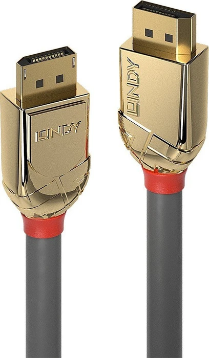 Lindy Gold Line DisplayPort 1.2 Kabel schwarz/gold, 20m