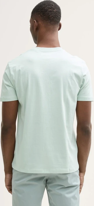 Tom Tailor Basic mit Logo-Print T-Shirt kurzarm sea foam (Herren)