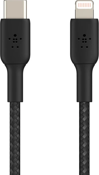 Belkin BoostCharge Braided USB-C to Lightning Cable 2.0m schwarz