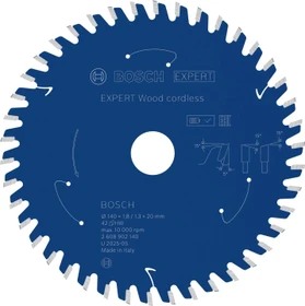 Bosch Professional Expert Wood Cordless Kreissägeblatt 42Z, 140x1.3x20mm, 1 Stück