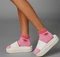 adidas Trefoil Ankle Socken white/blue dawn/semi pink glow, 3 Paare Vorschaubild