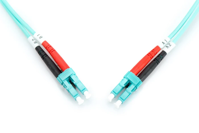 Digitus LWL Duplex Kabel, OM3, 2x LC Stecker/2x LC Stecker, 10m, türkis