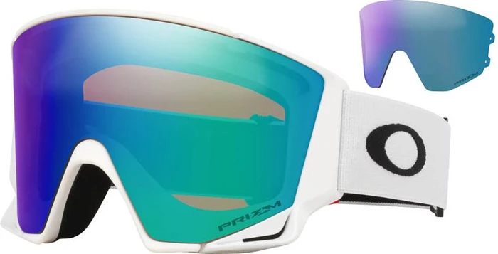 Oakley Flow Scape L Snow Goggles matte white/prizm snow argon iridium-prizm snow iced iridium