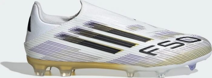 adidas F50 League Laceless FG/MG cloud white/core black/gold metallic