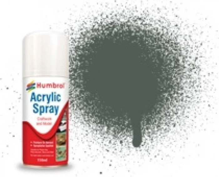 Humbrol Acrylic Spray Paint 1 grey primer matt, 150ml