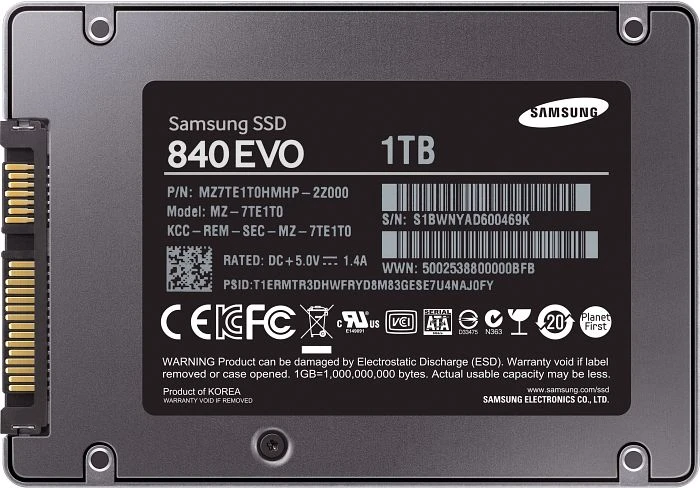 Samsung SSD 840 EVO 1TB, 2.5" / SATA 6Gb/s