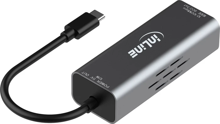 InLine PoE auf USB-C PoE-Adapter, LAN-Adapter, 10W, RJ-45, USB-C 2.0 [Stecker]