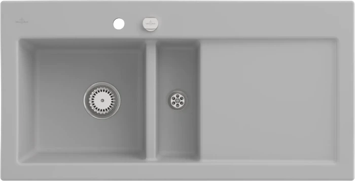 Villeroy & Boch Subway 60 Einbau Becken links mit Ablauffernbedienung steam