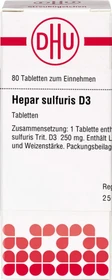 DHU Hepar Sulfuris D3 Tabletten, 80 Stück