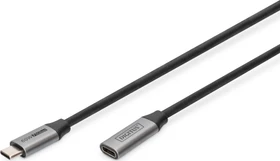 Digitus USB 3.0 Verlängerungskabel, USB-C [Stecker] auf USB-C [Buchse], 1m schwarz (DB-300230-010-S)