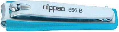 Gebrüder Nippes 556E Nagelknipser mit Nagelfang schwarz/silber 60mm
