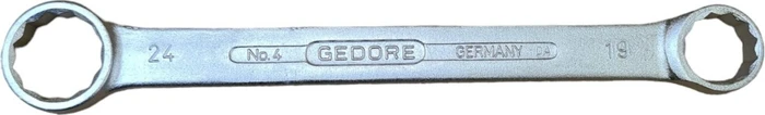 Gedore 4 19x24 Doppelringschlüssel, 19/24x233mm