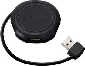 Belkin Travel USB-Hub, 4-port, USB 2.0