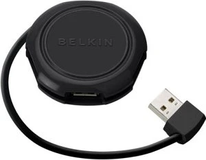 Belkin Travel USB-Hub, 4-port, USB 2.0