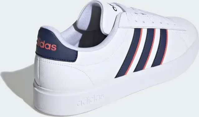 adidas Grand Court 2.0 cloud white/dark blue/preloved scarlet
