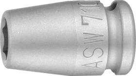 ASW Serie 710 Kraft Außensechskant Steckschlüssel 3/8", 17x30mm