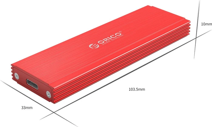 Orico PRM2-C3, rot, USB-C 3.1