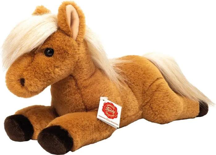 Teddy Hermann Pferd liegend 34cm