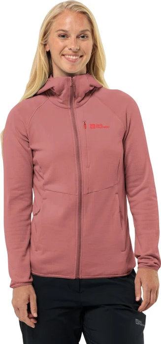 Jack Wolfskin Kolbenberg Hooded FZ Jacke mineral red (Damen)