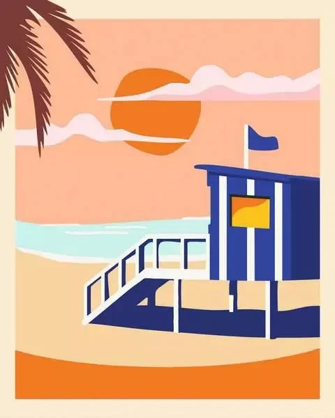 Ravensburger Malen nach Zahlen CreArt Strandhaus