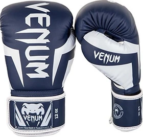 Venum Elite Boxhandschuhe white/navy blue