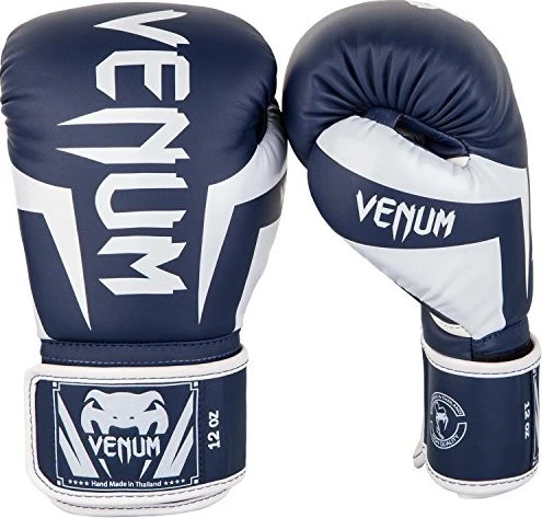 Venum Elite Boxhandschuhe white/navy blue
