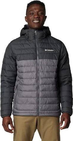 Columbia Powder Lite II Hooded Insulated Jacke city grey/shark (Herren)