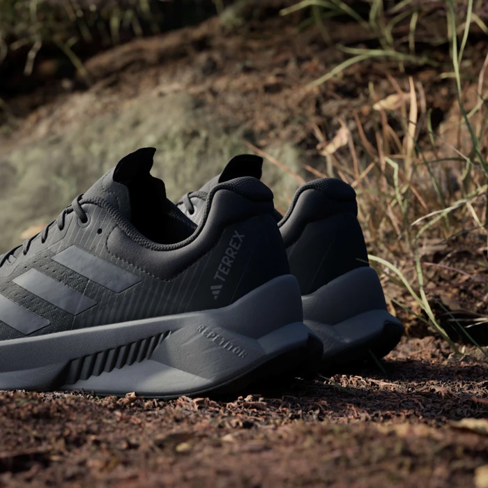 adidas Terrex Soulstride Flow GTX core black/grey six/semi impact orange (Herren)